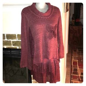 Lady’s 2-Piece Dress and Sweater Combination